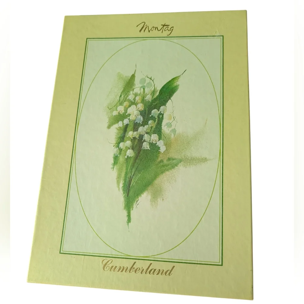 Vintage Montag Mead‎ Cumberland Lily of the valley Floral Stationery Set NIP